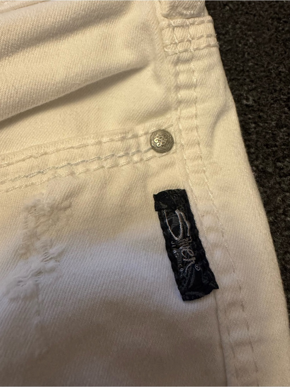 Silver Jeans Co. Suki Skinny Crop White Curvy Fit Jeans W29/L24 Mid-Rise Stretch - Picture 5 of 10
